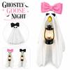 Goose Ghost Costume Porch Decoration with Bowknot Lantern Halloween Outdoor Party Yard Ornament for Home Garden