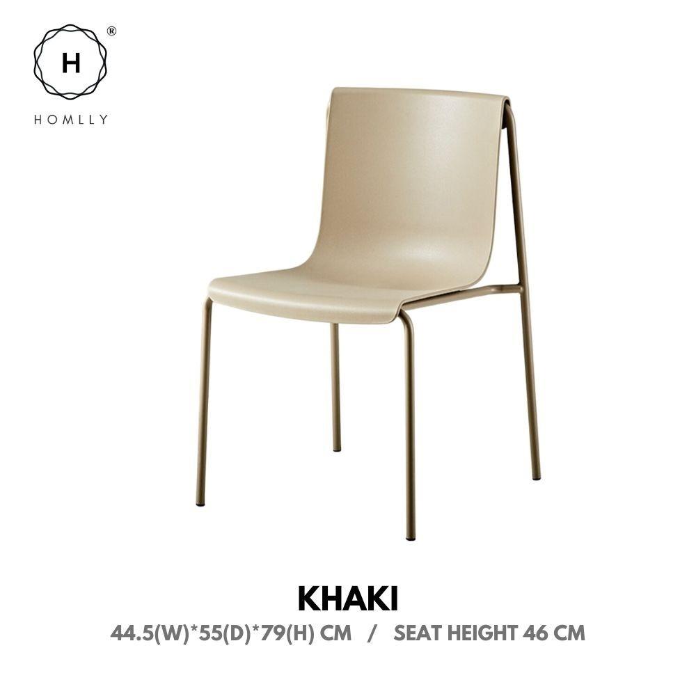 Homlly Lema Outdoor Stackable Chair (2PCS SET)