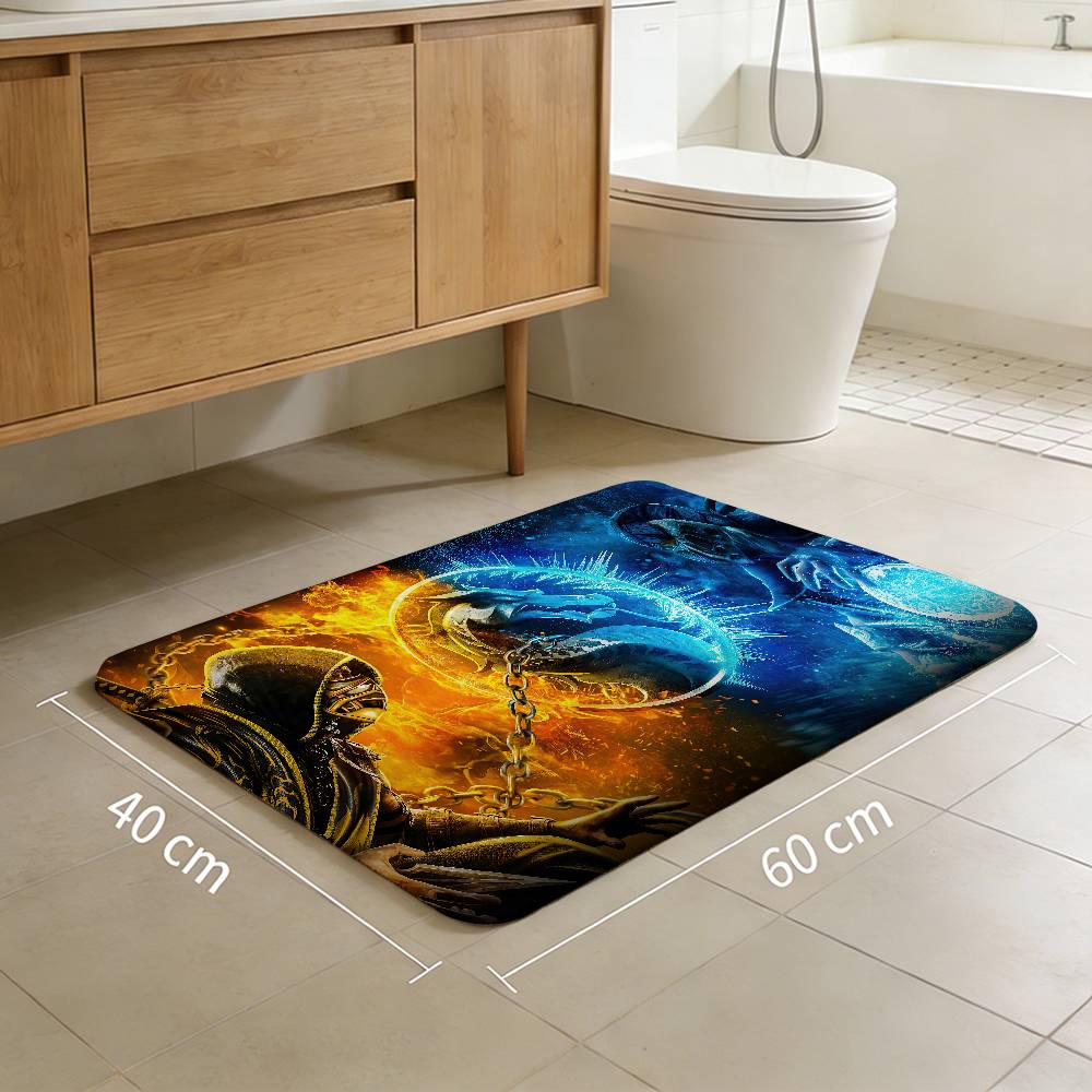 Mortal Kombat Video Game Room Mats Retro Multiple Choice Living Room Kitchen Rug Non-Slip Welcome Rug