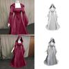 The Ultimate Wedding Dress Solid Color Hooded Design