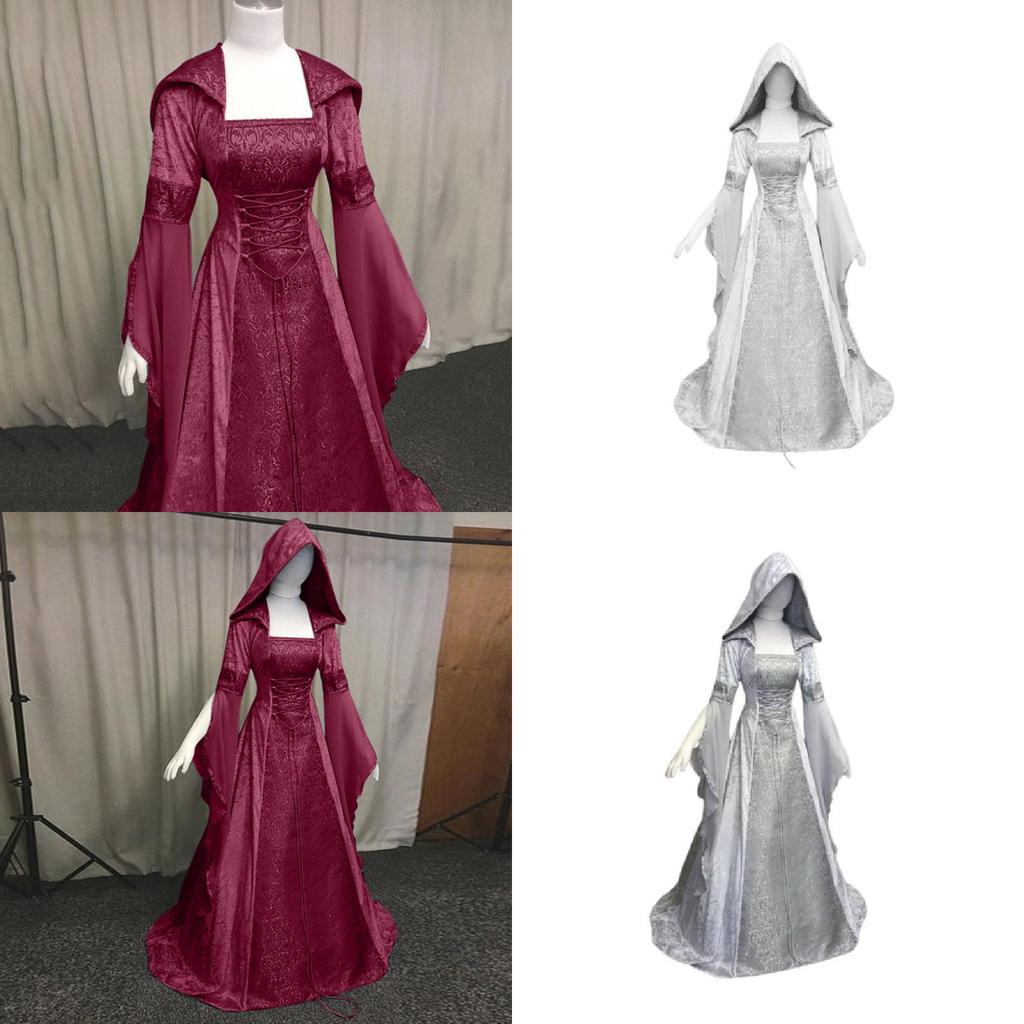 The Ultimate Wedding Dress Solid Color Hooded Design