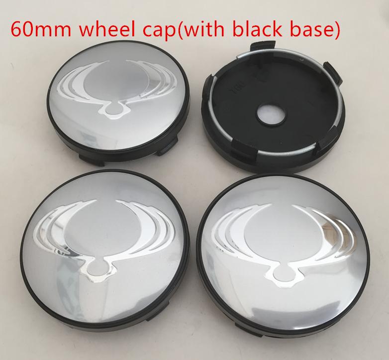 4pcs 56mm 60mm forSsangyong Car Emblem Wheel Hub Center Cap Badge Covers Sticker Styling Accessories