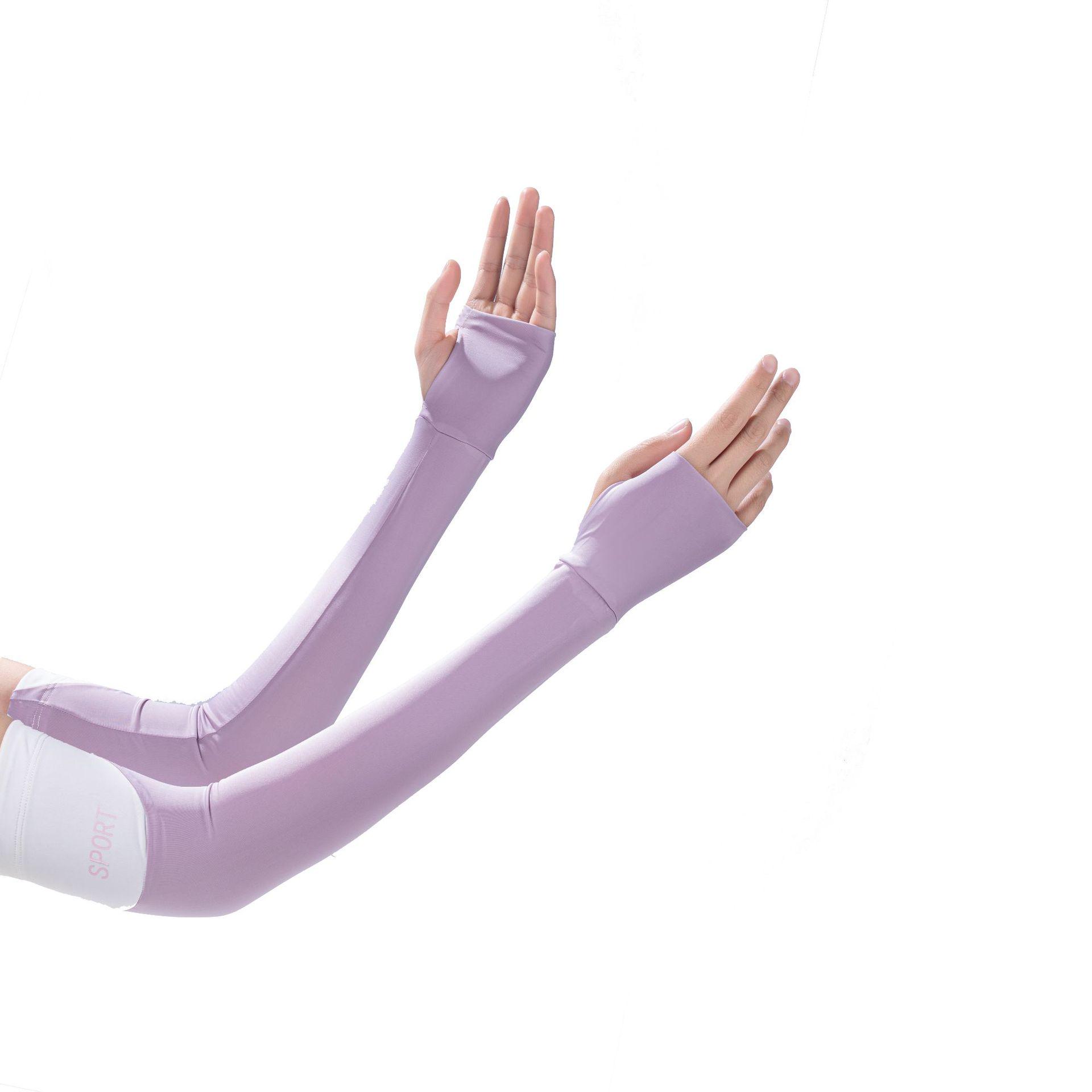 

Солнцезащитные рукава из ледяного шелка для женщин - Устойчивые к УФ-лучам, дышащие и охлаждающие для езды на велосипеде на открытом воздухе