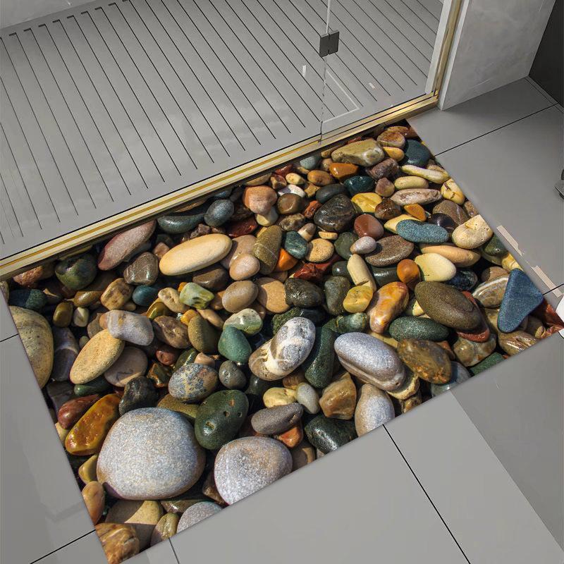 3D Carpet Bathroom Anti Slip Quick Drying Foot Mat Entrance Stain Resistant and Easy To Maintain Foot Mat