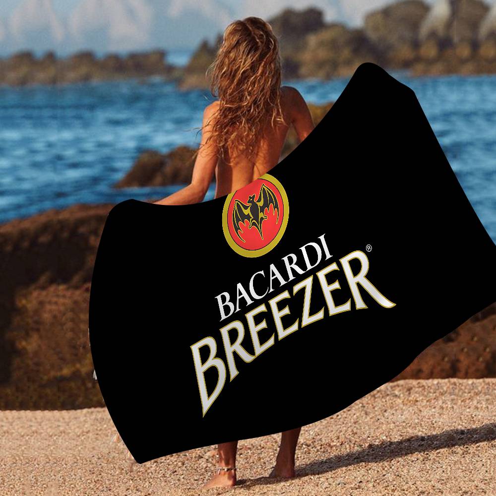 Bacardis Beer Microfiber Beach Towel Absorbent Quick Dry Soft Yoga Swimming Resort Mountain Climbing Towel