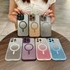Applicable To IPhone 17 Gold Shield Flash Powder Magnetic Suction Phone Case Apple 16proMax Full Inclusive Anti Fall 15 Protective Case 14