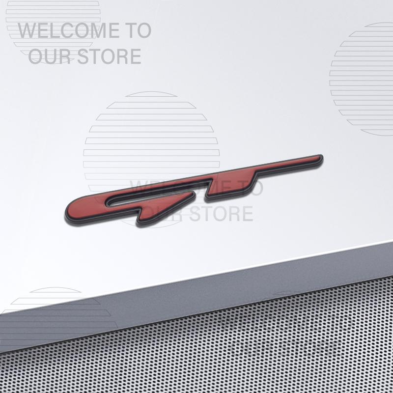 Car Decor Metal GT Line Lettering Front Grille Emblem 3D Sticker For Kia Kona Stonic Sorento Optima K5 Morning Rear Trunk Decals