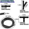 Universal Car Windshield Washer Hose Kit, 4M/13Ft Rubber Washer Fluid Hose with 30 Pcs Hose Connectors for Most Car Water Pump and Nozzles, Auto