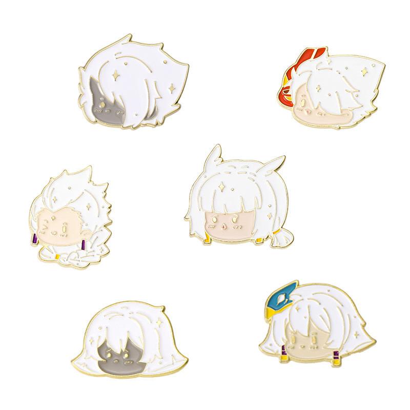 Adorable Character Brooch Featuring Alloy Material For Unique Personality Style Accessories