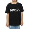 NASA Girls Modern Logo Cotton T-Shirt
