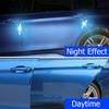 4Pcs New Protector Decal Door Sticker Safety Warning Anti-Collision Car Reflective Strips