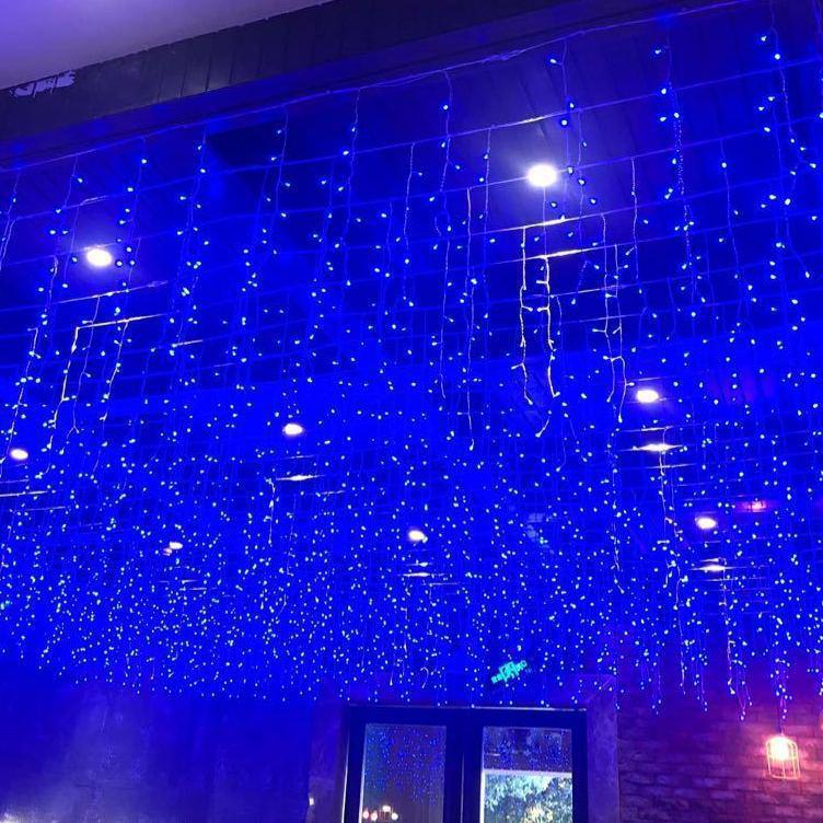 LED Waterproof Starry Sky Icicle Curtain Lights for Outdoor Festival Decorations