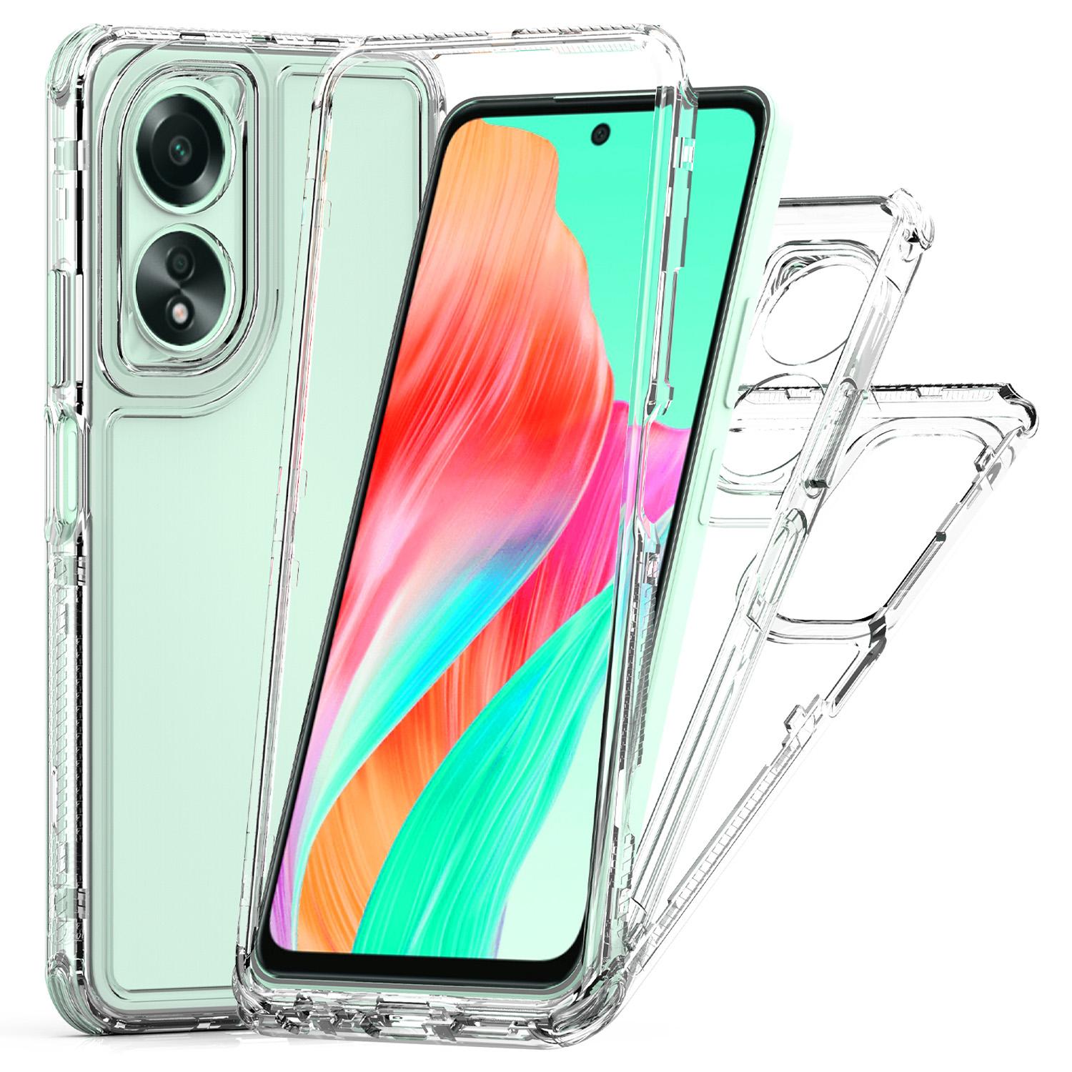 

For Oppo A18 4G/A38 4G Case Acrylic+TPU 3-in-1 Mobile Phone Cover A