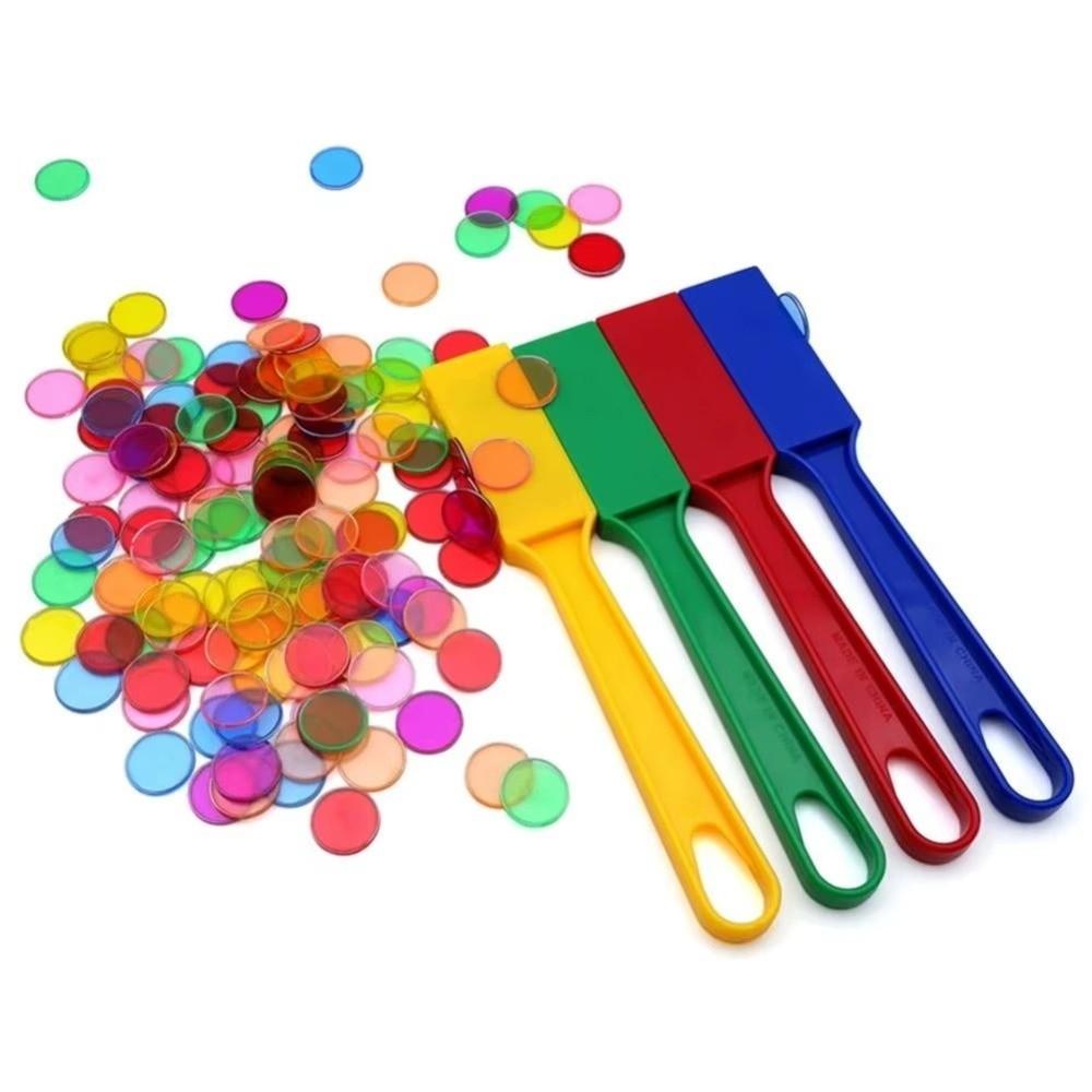 ABS Bingo Wand Set Color Sorting Magnetic Chip Set New Educational Game Set for Children