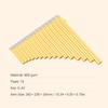 HEIYE Panpipe Pan Flute Key ABS Panpipe Chinese Traditional Woodwind Instrument with Carrying Bag 16-Pipe G-A2