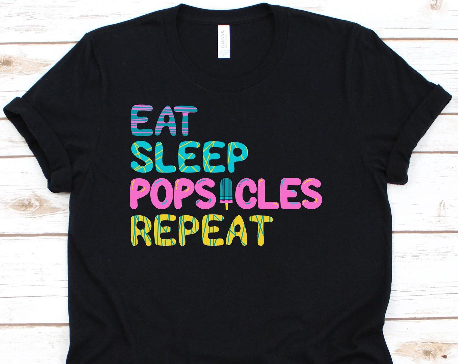 Eat Sleep Popsicle Repeat Shirt, Popsicle Party, Ice Cream Shirt, Summer Shirt, Popsicle, Dessert Shirt, Popsicle Tee M