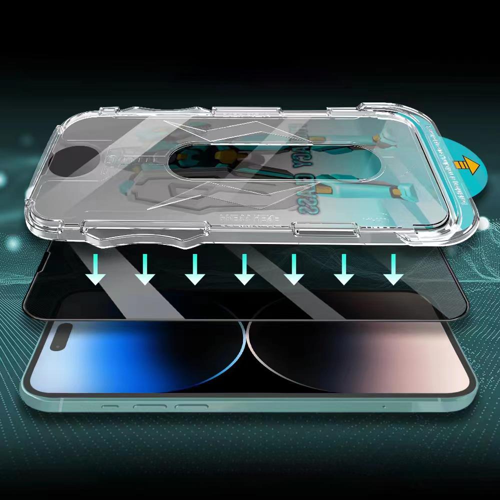 

JRNLT Anti-spy Screen Protector for iPhone 14 Pro,28 Degree Anti-peep Phone Tempered Glass Film Type A