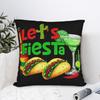 Decorative Pillowcase Let's Fiesta Cinco De Mayo  Stuff Home  Pillow Case Cover Square Multiple Sizes