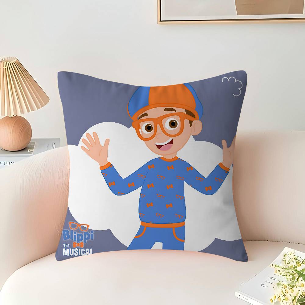 

B-BlippiS Personalized Pillow Cover Kids Bedroom Wild Party Decor Pillowcase kid Birthday shower Gift 16x16Inch