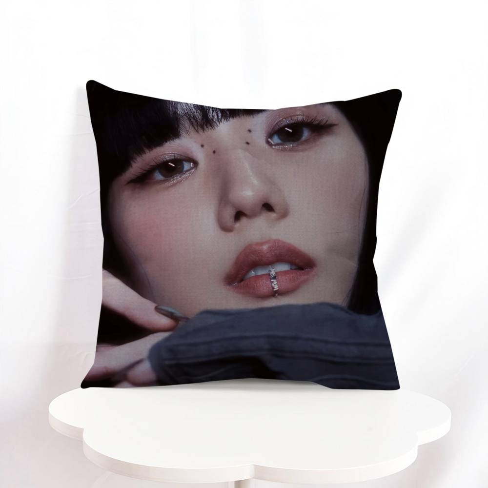 K-Kim J-Ji S-soo Personalisierte Bild-Text Heimdeko-Kissen Haushaltsgeschenke 45x45cm