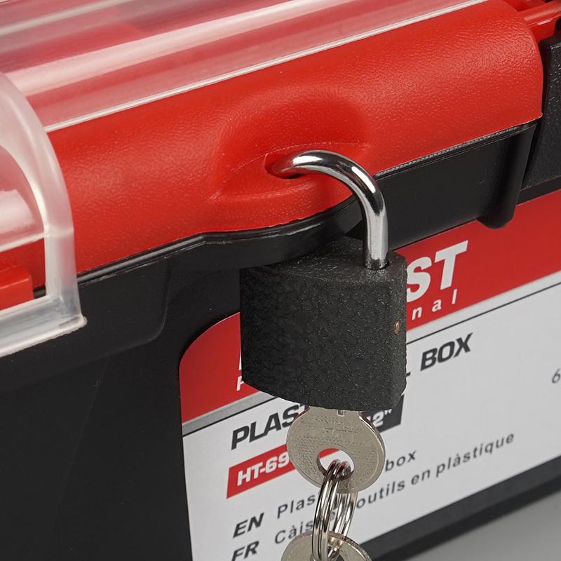 12-calowy wielofunkcyjny plastikowy ABS pojemnik do przechowywania narzędzi z uchwytem przenośny organizer na narzędzia, wielofunkcyjny do samochodu i domu