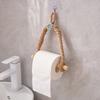 Mediterranean Hand-woven Japanese-style Roll Paper Rack Toilet Punch-free Toilet Tissue Holder Toilet Paper Rack Rack