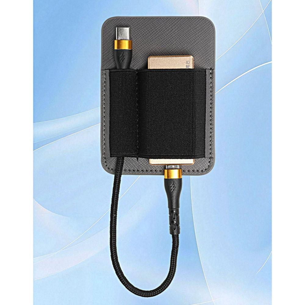 Double-pocket Magnetic DAC Headphones Case PU Storage Bag DAC Pocket Storage Case for Dignis Lepic