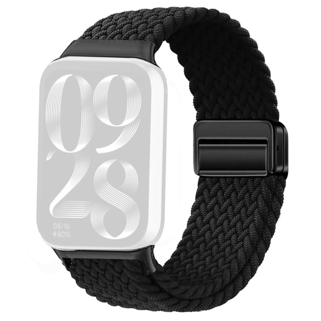 Watch Strap For Xiaomi Smart Band 9 Pro/Band 8 Pro/Redmi Watch 5/Watch 4 Magnetic Stretchy Nylon Woven Band