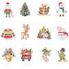 Christmas Cake Decoration Flags Set With Vintage Design For Holiday Parties