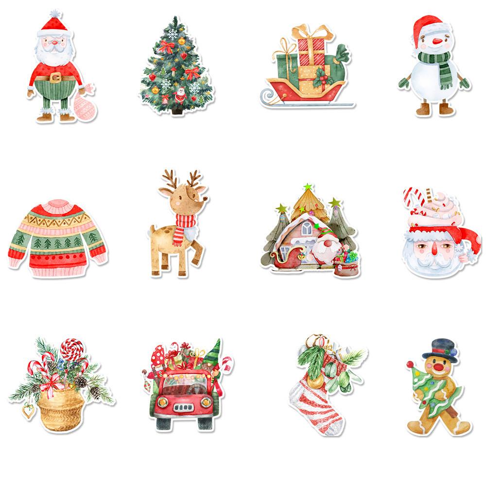 Christmas Cake Decoration Flags Set With Vintage Design For Holiday Parties