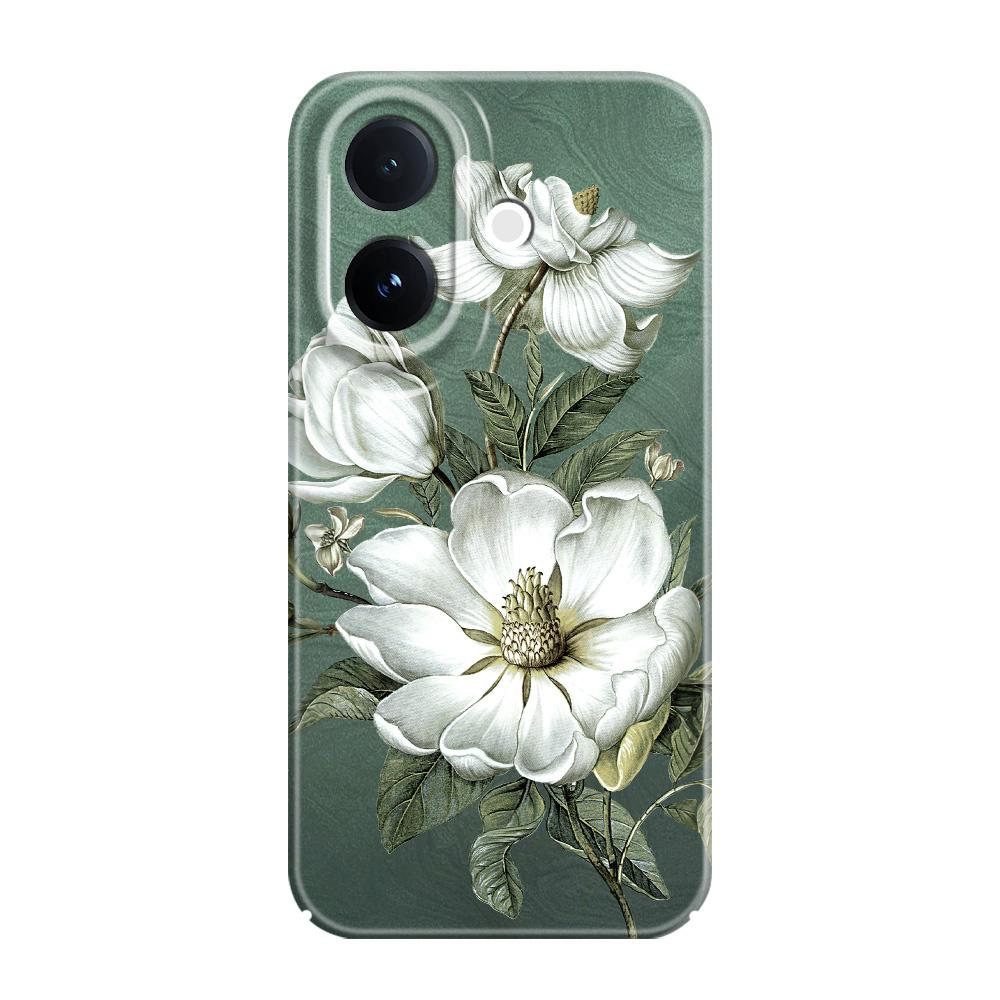 Gorgeous Magnolia Phone Case For VIVO V60 V50 V40 Lite V27 V25 V23 V23E V20 Pro 4G 5G Film Hard Cover