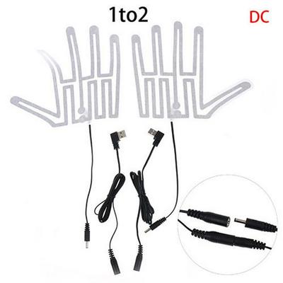 5V Electric Heated Winter Gloves with Hand-Shaped Heating Pads