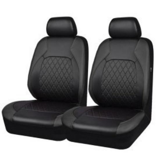 Funda de Asiento Automotriz Transfronteriza, Patrón Diamante Acolchado, Cuero PU, Cuero Sintético, Estilo Euroamericano