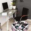 1pc Office Carpet Chair Mats Cute Cow with Bow and Flowers Perfect for Decorating Office Chairs, Living Rooms, Or Bedrooms.YDT068
