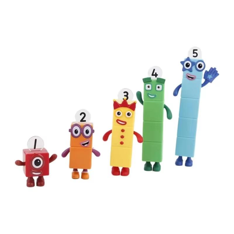 

5 шт./Набор Свеча-цифра Фигурка-персонаж Статуэтка из ПВХ Модель для Коллекционирования Развивающая Игрушка Специальный Подарок на День Рождения Для Детей Украшение для Торта in bags