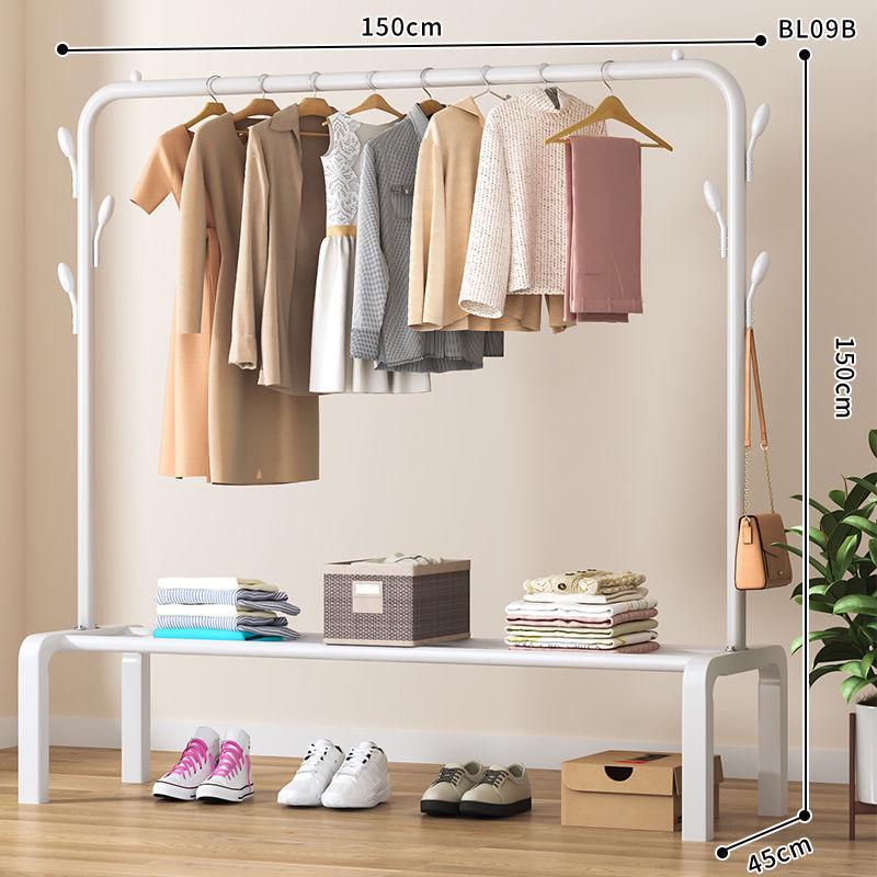 Multi-Functional Clothes Rack: Standing Drying & Coat Hanger for Bedroom, Dorm, or Balcony.