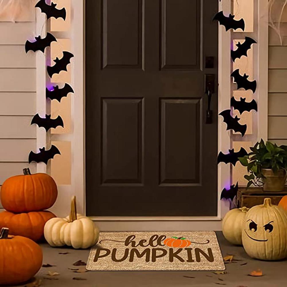 T02C!Halloween Decorations Doormat,Welcome Door Mat,Halloween Pumpkin Blanket,Halloween Home Decor Rug,Outdoor/Indoor Carpet