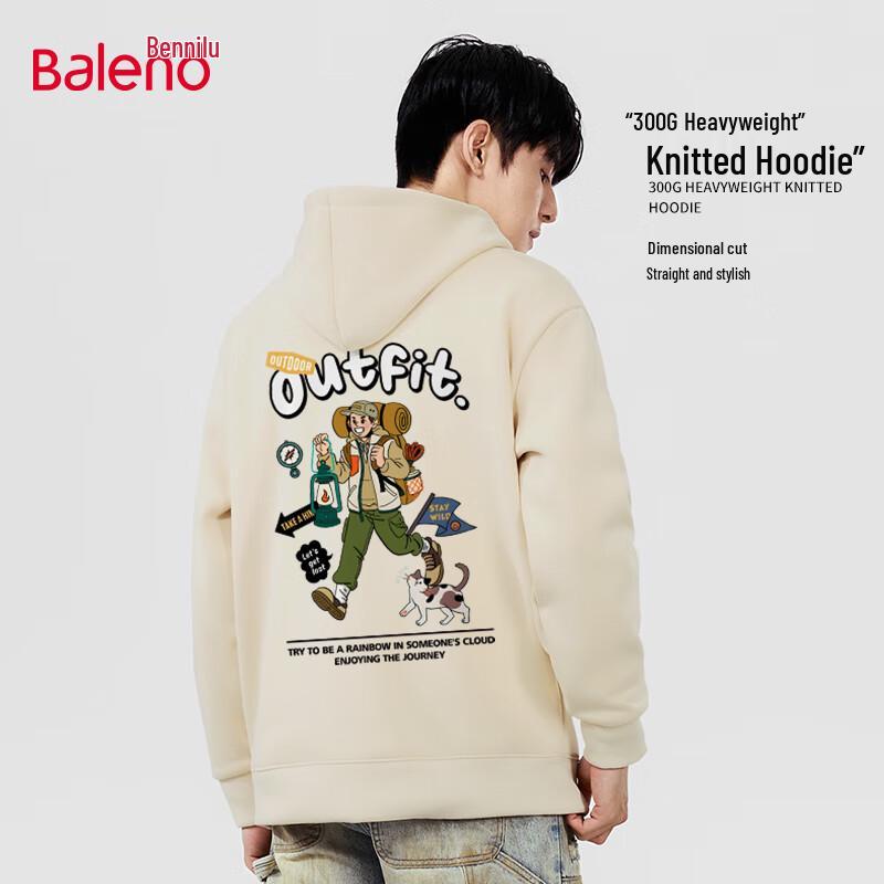 

Baleno Men s Autumn 2025 Hooded Knit Sweatshirt 4XL
