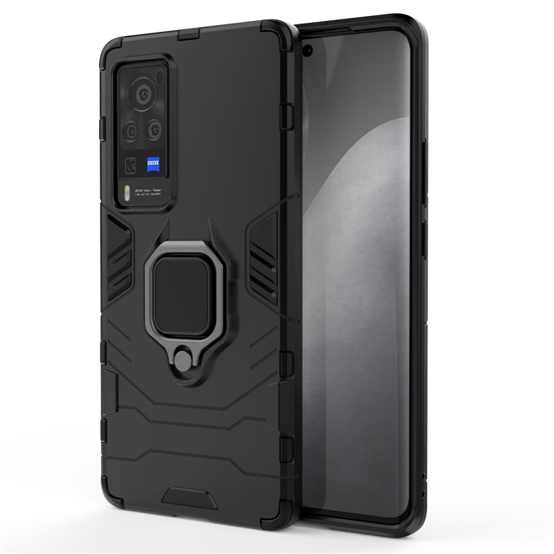 Magnetic Metal Ring Holder TPU Bumper Armor Shockproof Case For VIVO X30 X50 X60 X70 Pro Hard Plastic Back Cover Coque Funda