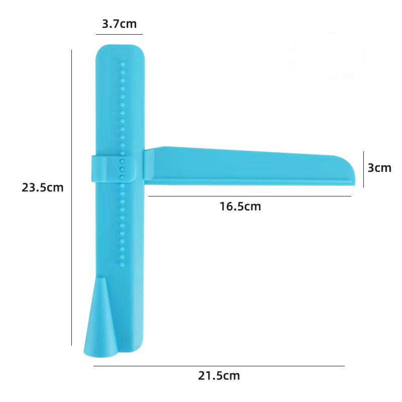 1PC Cake Scraper Smoother Fondant Spatulas Cake Smoother Decor Baking DIY Tools for Right Angle Edge Plastering синий