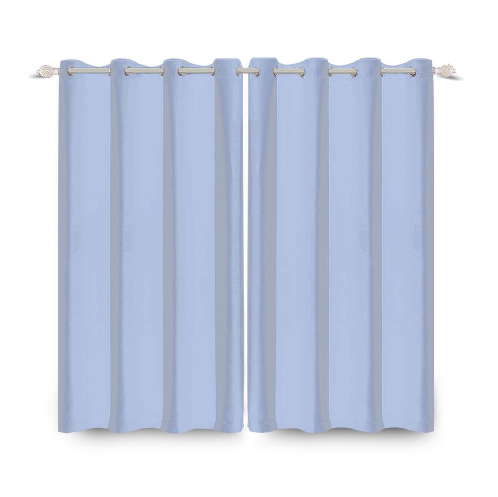 Solid Color Curtains Simple Style Window Can Be Bedroom Living Room Interior Curtain Blackout Polyester Ideal For Area