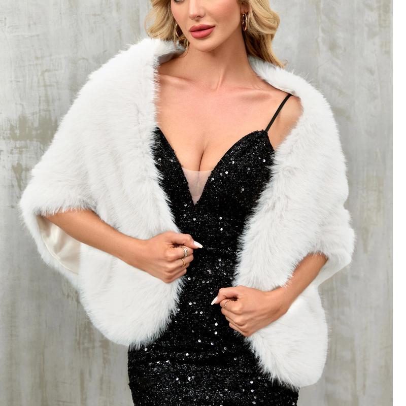 Shawl Imitation Fur Fox Fur Big Shawl For Women