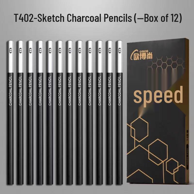 Art Student Sketching Pencil Set - Quick Sketch 2B & Charcoal for Beginners