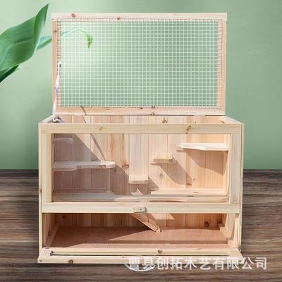 Wooden Hamster Box, Transparent Hamster Breeding Box, Wooden Hamster Breeding Box