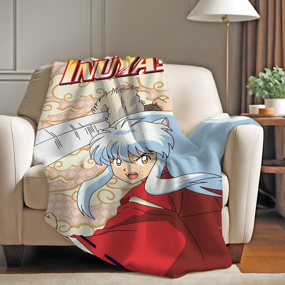 Anime Inuyasha Blanket Soft and Skin Friendly For Couch Bed Napping Bedspread All Seasons Comforter