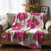 Pink Cupcake Candy Anime Cartoon Flannel Blanket Soft Warm Throw for Bedroom Sofa Car Kids Holiday Gift