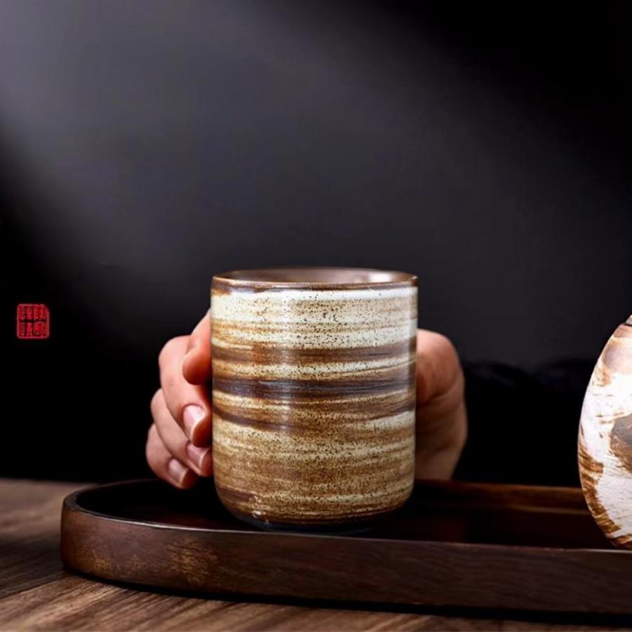 Hand-painted ceramics retro creative kiln change infused wax aromatherapy cup master cup tea cup coffee cup wheat tea cups