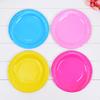 10 PCS Solid Color Disposable Paper Tray Eco-friendly Cardboard Diameter 18cm High quality white cardboard Handmade props