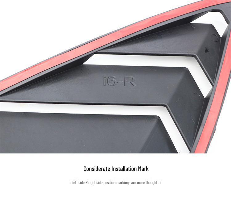 Rear Window Louvers/Air Vent Spoiler for Roewe I6/Ei6/I6Plus Triangular Window