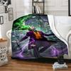 1pc Joker: Chaos In the City Cartoon Blanket,Portable Throw for Travel & Camping, All Season Cozy Blanket,Ideal Gift